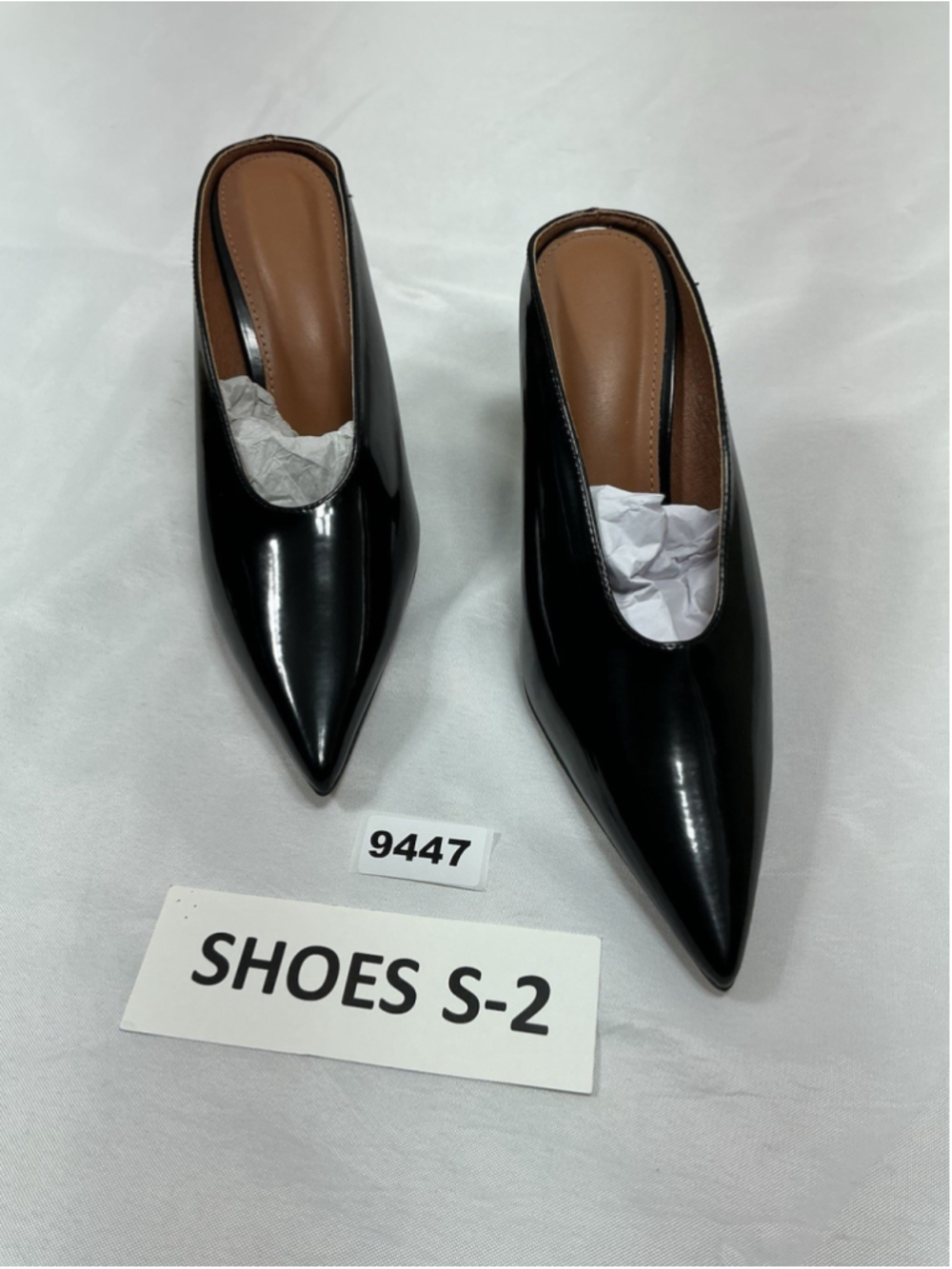 Womans New Slipon Wedge Mule Pumps Eu 38 Us 7.5 Black